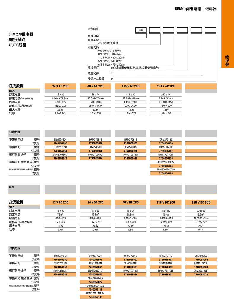 魏德米勒中間繼電器DRM270012L,12V DC單個(gè)繼電器,魏德米勒繼電器代理商